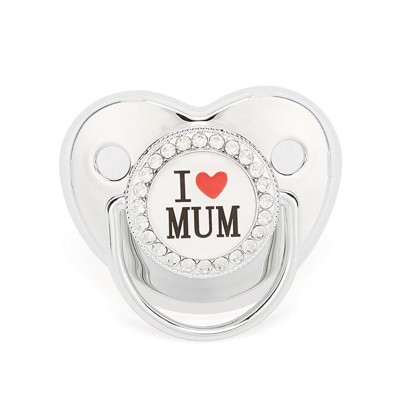Hot Baby Pacifier I Love Mom Kiss Baby Single Love Mom Smooth