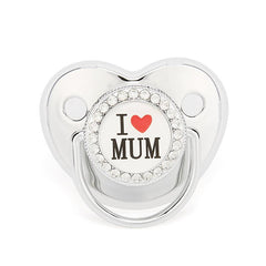 Hot Baby Pacifier I Love Mom Kiss Baby Single Love Mom Smooth