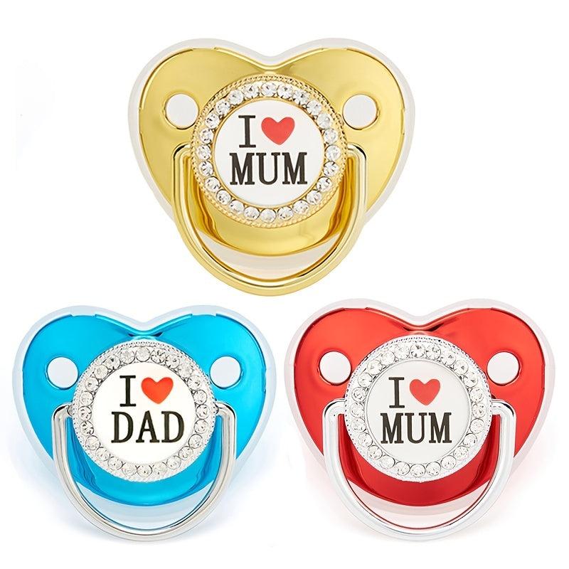 Hot Baby Pacifier I Love Mom Kiss Baby Single Love Mom Smooth