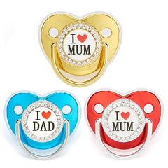 Hot Baby Pacifier I Love Mom Kiss Baby Single Love Mom Smooth