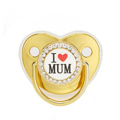 Hot Baby Pacifier I Love Mom Kiss Baby Single Love Mom Smooth