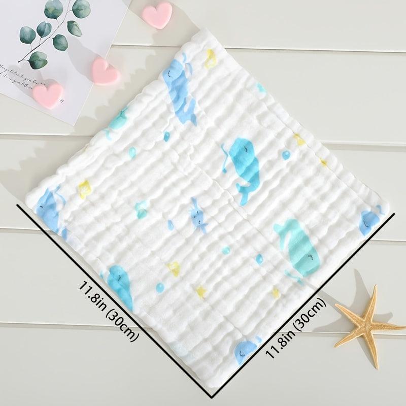 Soft Cotton Muslin Baby Washcloths for Newborns