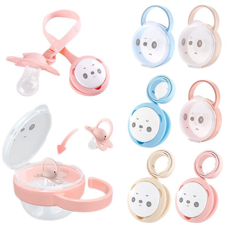 Pacifier Box Holder Portable Safe Container Case Cartoon Design