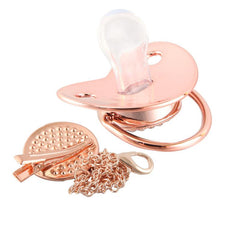 Rose Bling Pacifier Holder - Baby Shower Gift