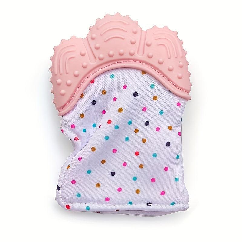 Baby Teether Gloves Anti-bite Silicone Molar Sound Toy