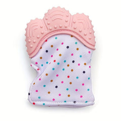 Baby Teether Gloves Anti-bite Silicone Molar Sound Toy