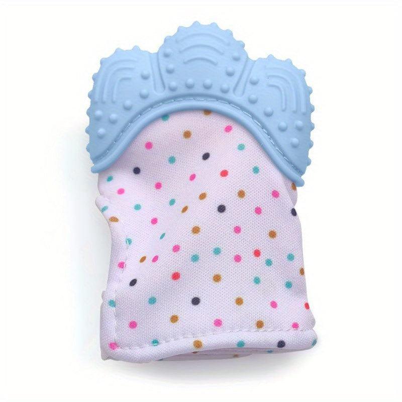 Baby Teether Gloves Anti-bite Silicone Molar Sound Toy