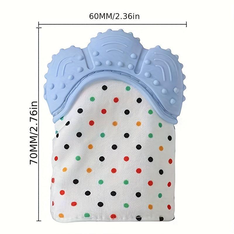 Baby Teether Gloves Anti-bite Silicone Molar Sound Toy