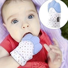 Baby Teether Gloves Anti-bite Silicone Molar Sound Toy