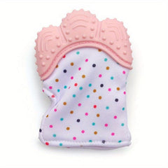 Baby Teether Gloves Anti-bite Silicone Molar Sound Toy