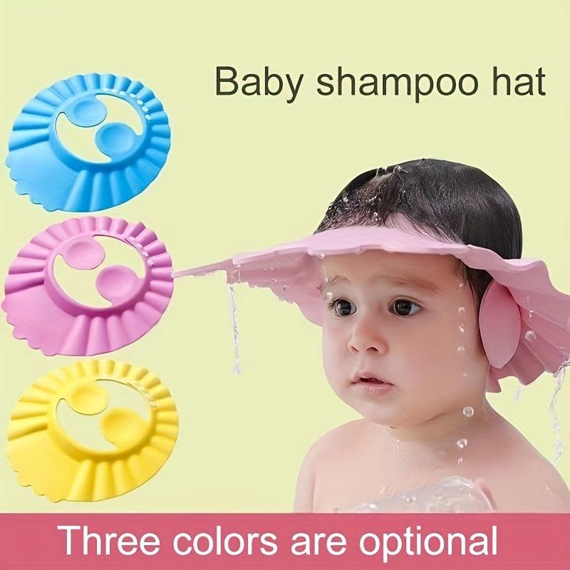 Baby Cartoon Shampoo Cap - Ear & Eye Protection Waterproof Shower Cap