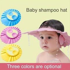 Baby Cartoon Shampoo Cap - Ear & Eye Protection Waterproof Shower Cap