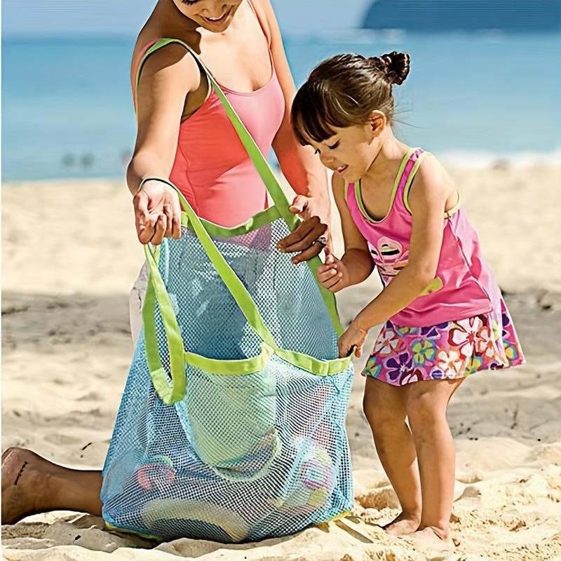 Mesh Beach Toy Tote Bag Large Storage Bag