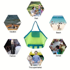 Mesh Beach Toy Tote Bag Large Storage Bag