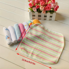 8pcs Baby Soft Cotton Towels Infant Bath Washcloths