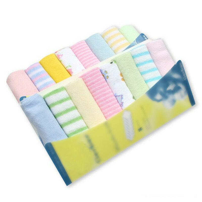 8pcs Baby Soft Cotton Towels Infant Bath Washcloths