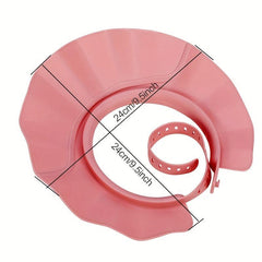 Baby Shower Cap Adjustable Hair Wash Cap Eye Protection Head Water Cover