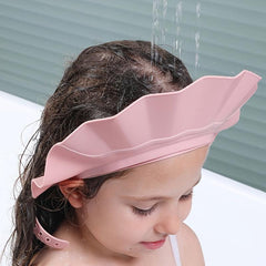 Baby Shower Cap Adjustable Hair Wash Cap Eye Protection Head Water Cover