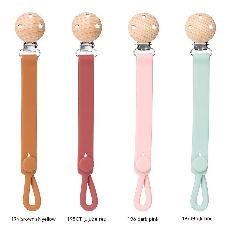Silicone Baby Teether Chain Anti-lost Strap Soothing Pacifier Chain