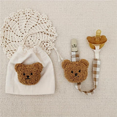 Bear Pacifier Clip Pacifier Holder for Boys and Girls Teething Toys