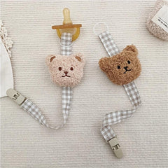 Bear Pacifier Clip Pacifier Holder for Boys and Girls Teething Toys