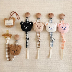 Bear Pacifier Clip Pacifier Holder for Boys and Girls Teething Toys