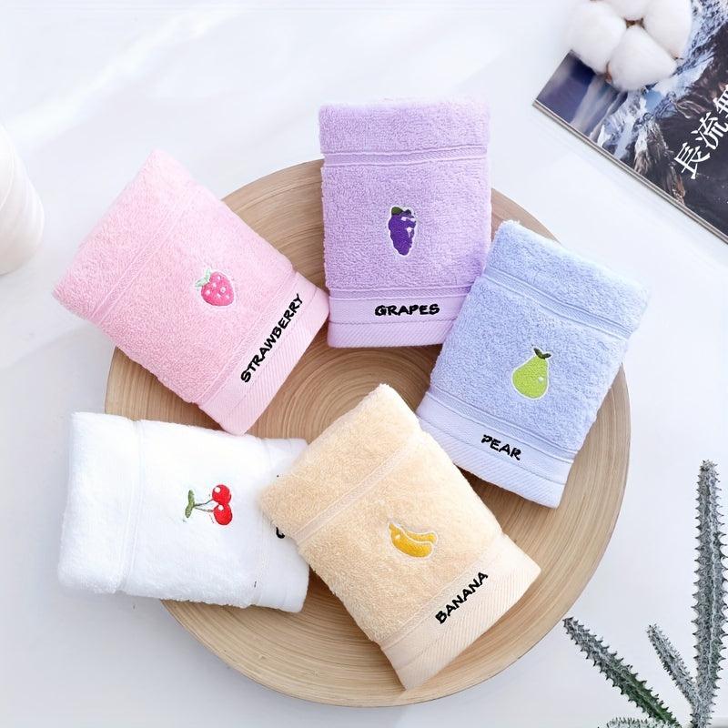 Soft Cotton Kids Towel Absorbent Cartoon Fruit Towel