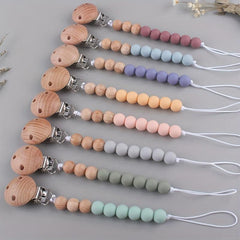 Baby Anti-drop Chain Pacifier Clip Silicone Infant Nipple Soother Holder