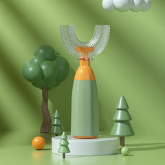 U-Shaped Baby Toothbrush Soft Silicone Guard for Infants, Toddlers (3 Years Old)