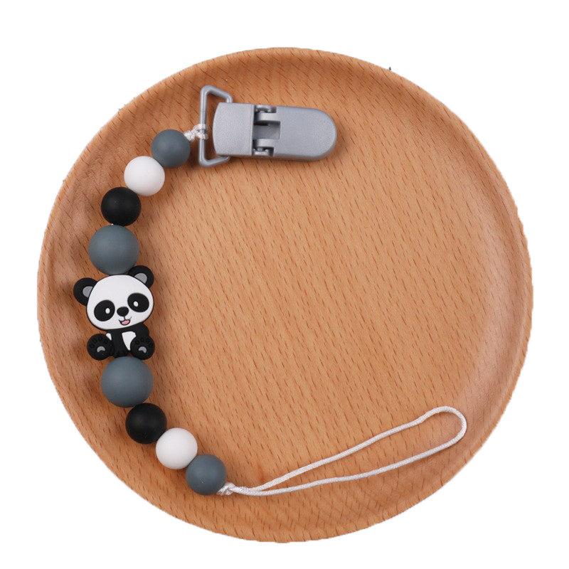 Baby Panda Silicone Pacifier Chain Teether Anti-drop Anti-lost Chain