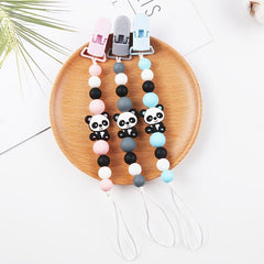 Baby Panda Silicone Pacifier Chain Teether Anti-drop Anti-lost Chain