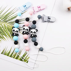 Baby Panda Silicone Pacifier Chain Teether Anti-drop Anti-lost Chain