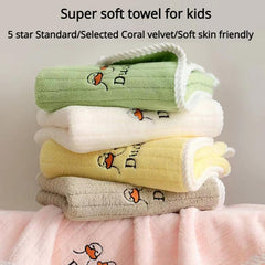 Kids Cartoon Absorbent Face Towel