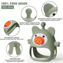 Silicone Pig Teething Toy for Babies BPA-Free
