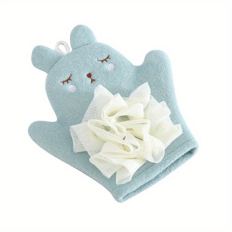 Double Sided Shower Glove for Gentle Skin Exfoliation