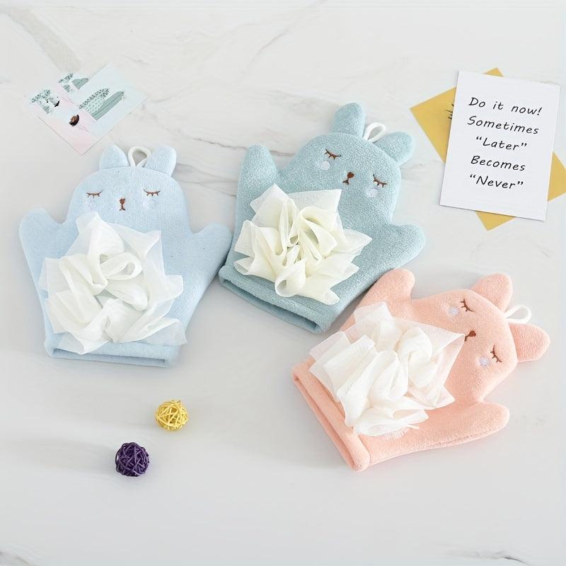 Double Sided Shower Glove for Gentle Skin Exfoliation