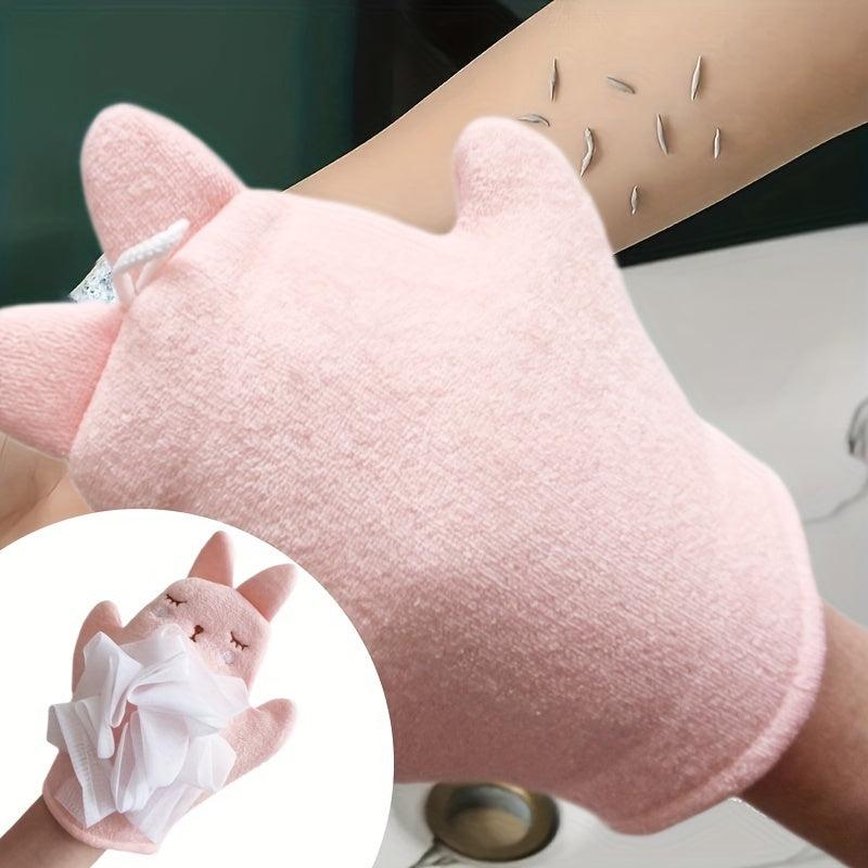 Double Sided Shower Glove for Gentle Skin Exfoliation