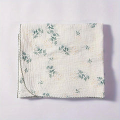 Soft & Stylish Baby Shower Towel Flower & Grass Print Bath Towel