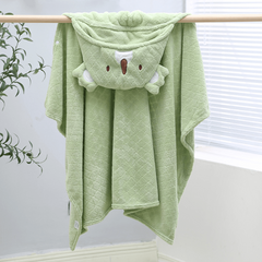 Kids Hooded Bath Towel Cape Cartoon Wrap Soft Koala Lion Hooded Bath Towel