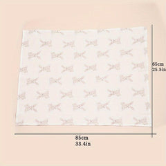 Soft Baby Shower Towel with Rabbit Print