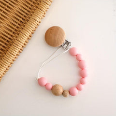 BPA Free Silicone Pacifier Chain Holder Clip