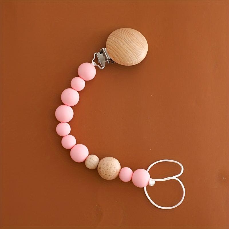 BPA Free Silicone Pacifier Chain Holder Clip