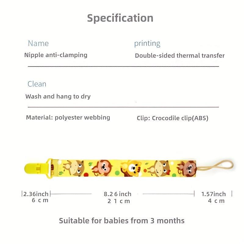 Cute Pacifier Holder & Chain for Easy Access