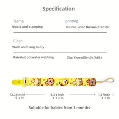 Cute Pacifier Holder & Chain for Easy Access
