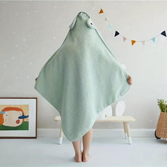 Cartoon Coral Fleece Baby Towel Blanket
