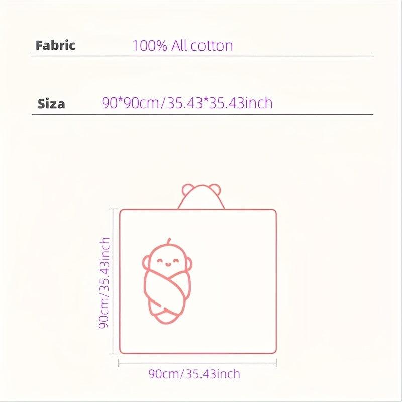 Cartoon Coral Fleece Baby Towel Blanket
