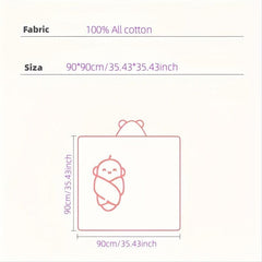 Cartoon Coral Fleece Baby Towel Blanket