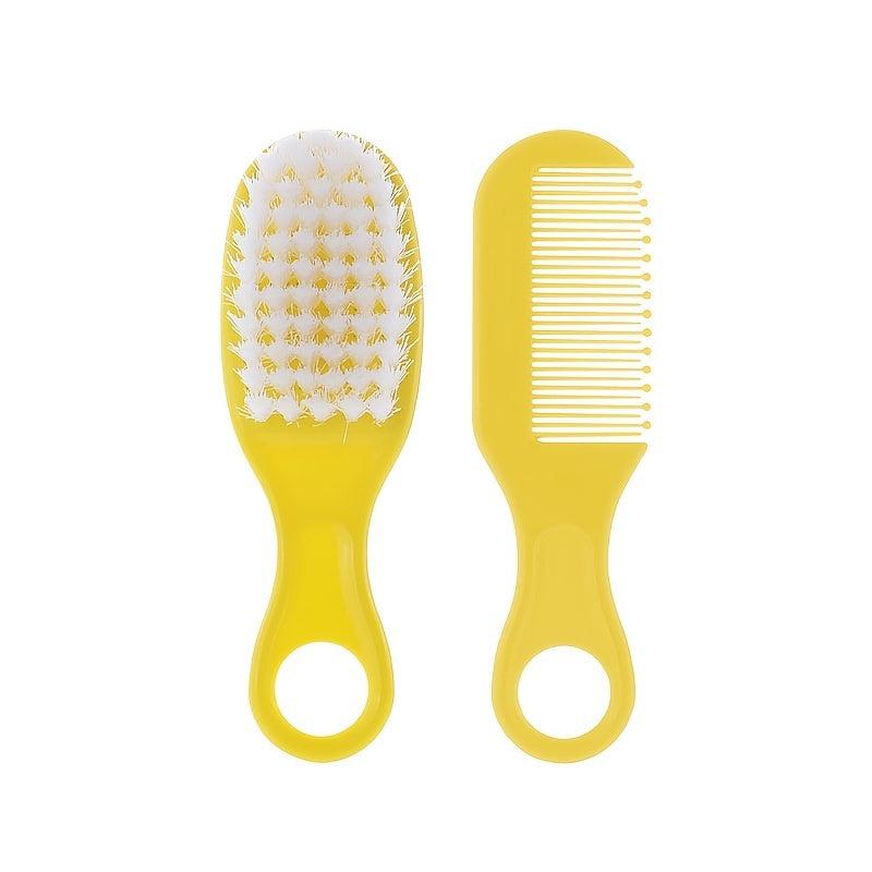 Baby Comb and Hair Brush Set for Newborns - Soft Massage Brush