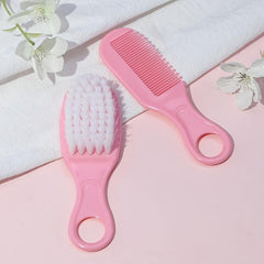 Baby Comb and Hair Brush Set for Newborns - Soft Massage Brush