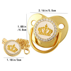 Golden Diamond Pacifier Cartoon Crown Baby Pacifier